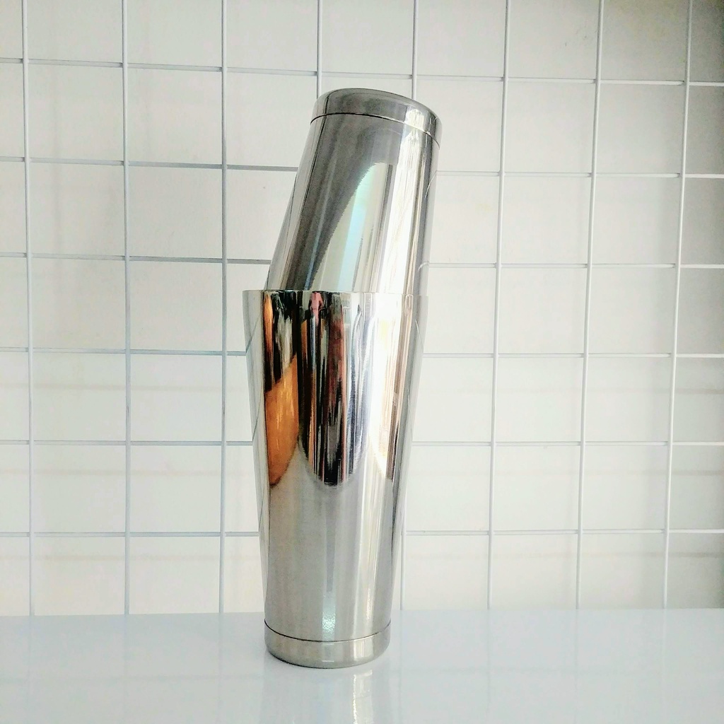 BOSTON Shaker 2 mảnh 2 đáy Inox 600ml - 850ml Bình Lắc pha chế cocktail bền đẹp