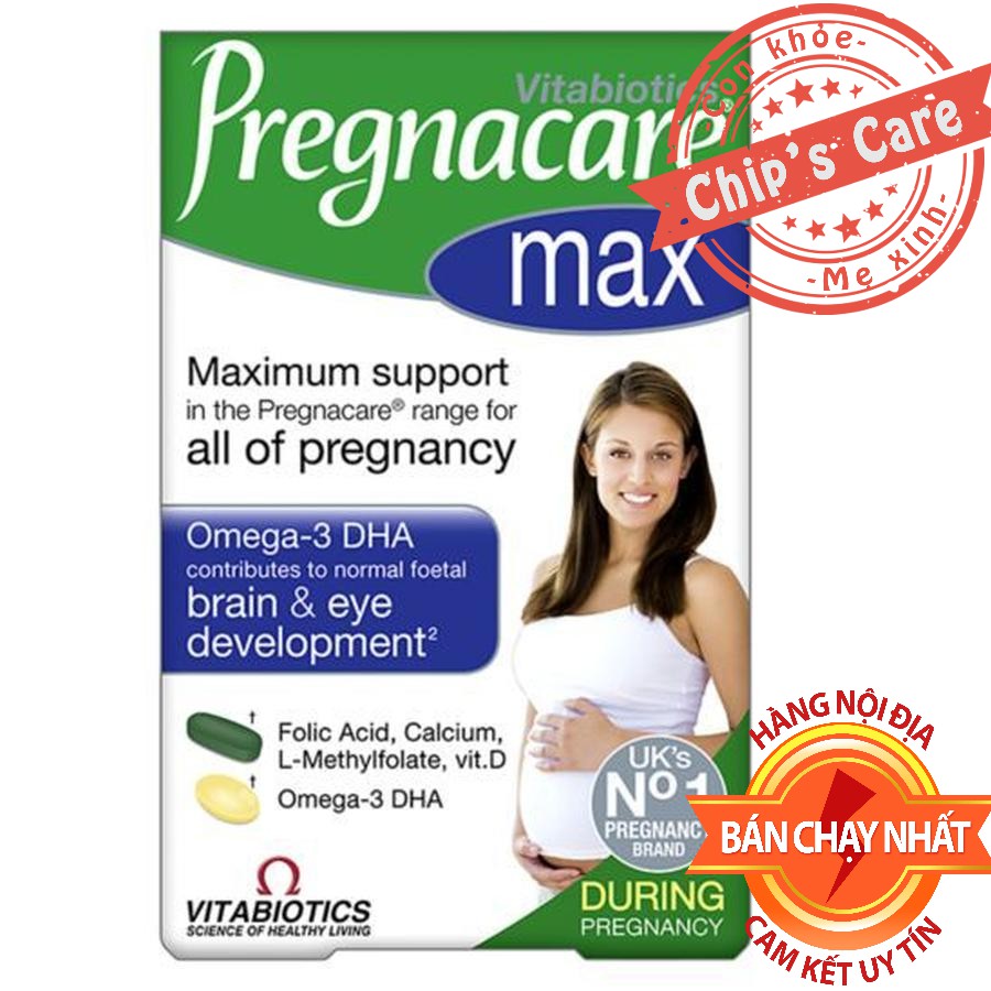 [Mã 229FMCGSALE giảm 8% đơn 500K] Vitamin Bầu Pregnacare Max