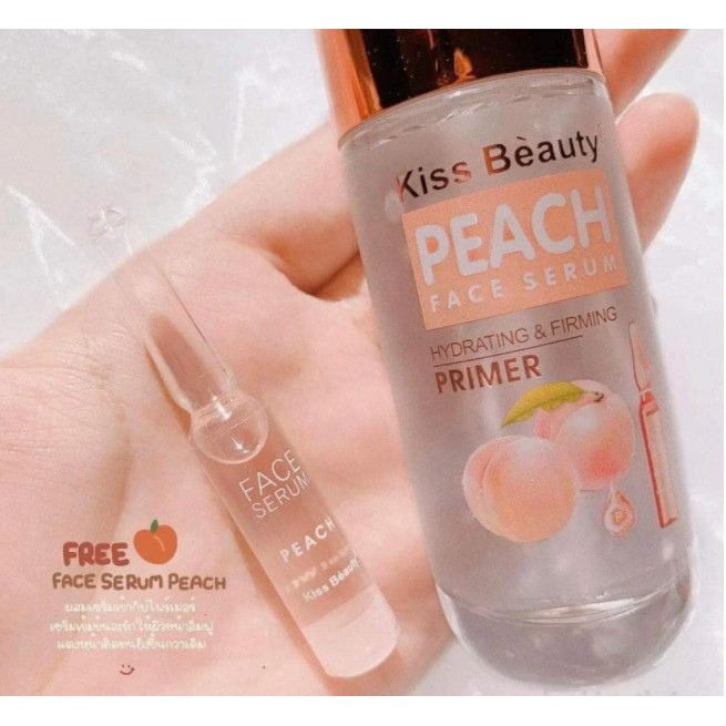 Kem lót trang điểm kèm serum dưỡng da Kiss Beauty Peach Face Serum & Primer