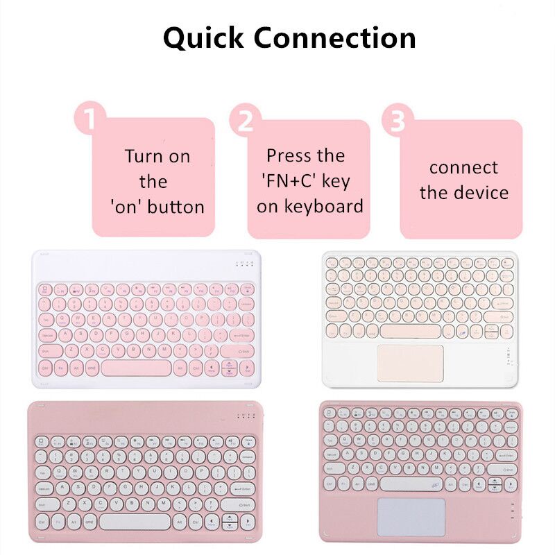 Ốp Lưng Có Bàn Phím Bluetooth Và Chuột Cảm Ứng Cho Lenovo Tab M10 Plus 3rd Gen TB125FU TB128XU 10.6 inch