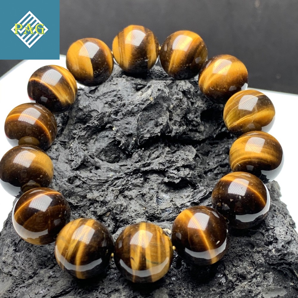 Vòng Tay Đá Phong Thủy Mắt Hổ Nâu Vàng - Tặng Hộp Đựng Cao Cao Cấp | BigBuy360 - bigbuy360.vn