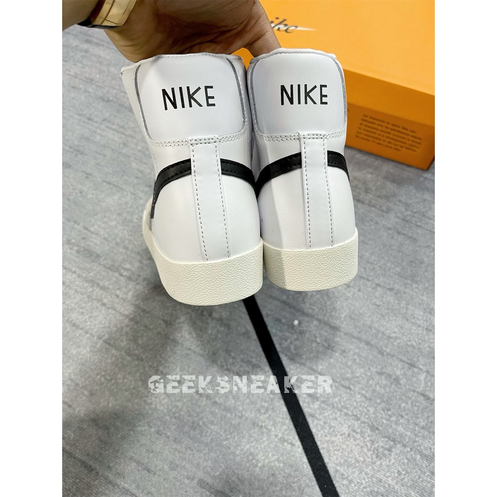 [GeeKSneaker] Giày Nike Blazer Mid ’77 Vintage ‘White Black’ BQ6806-100
