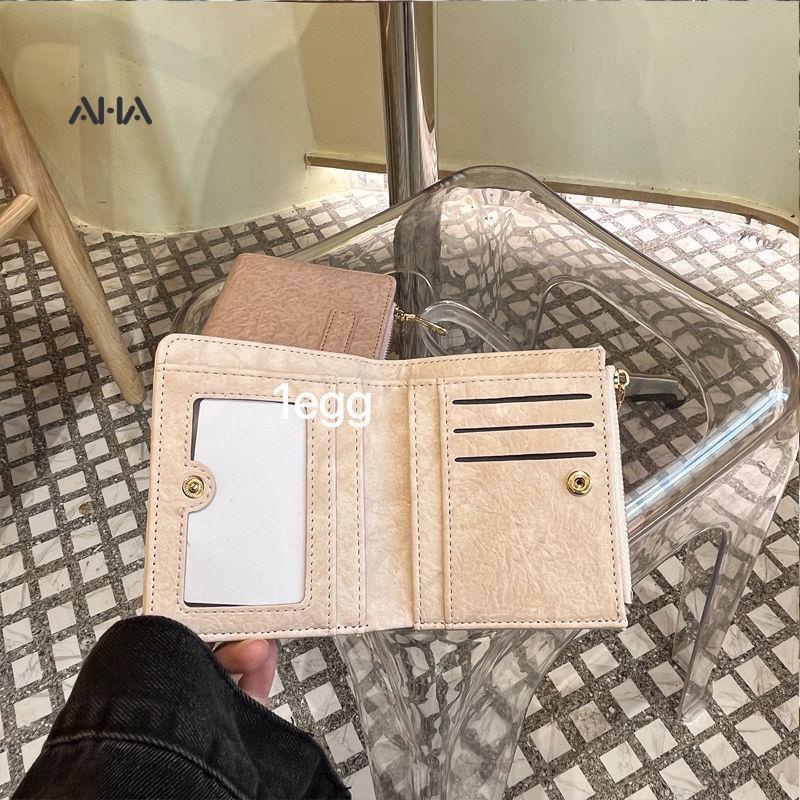 Ví ngắn AHA official gấp gọn thiết kế phong cách cổ điển Âu Mỹ giản dị dành cho nữ