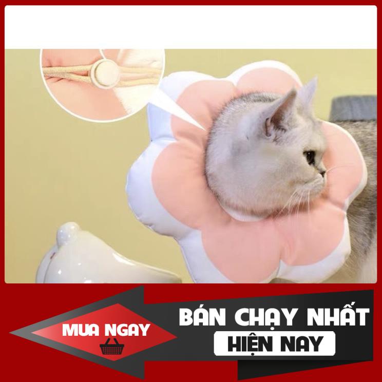 [NEW] Vòng chống liếm hình hoa cho chó mèo bông mềm mịn nhiều màu cao cấp