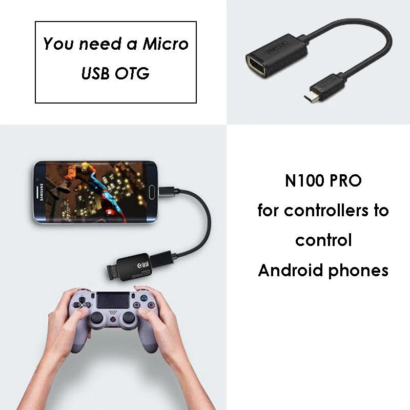 Đầu kết nối tay cầm n100 Pro cho máy chơi game Nintendo Switch PS4 Xbox PC