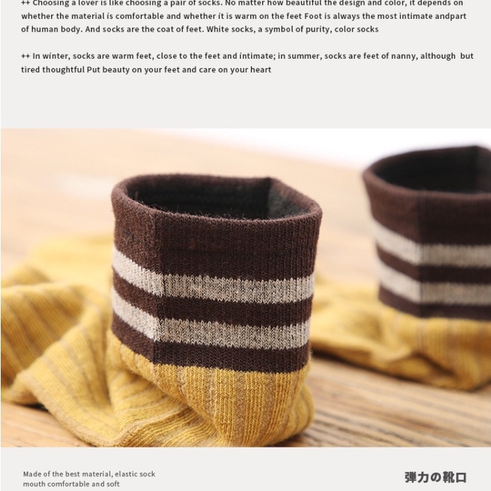 [Xuất Nhật] Tất nữ cổ nhún phong cách vintage, nhiều màu bằng sợi bông siêu thoáng, thấm mồ hôi