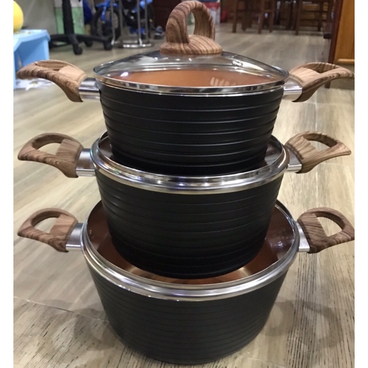 Bộ nồi ceramic đáy từ sunhouse