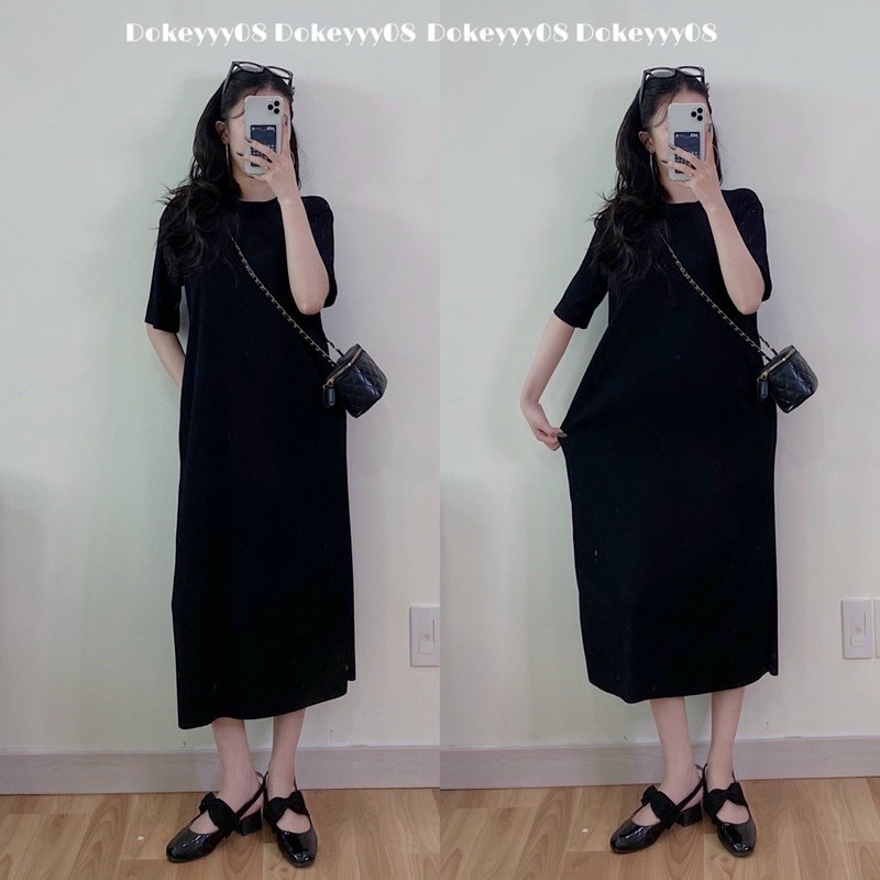 Đầm suông tăm ly dáng dài maxi mặc siêu xinh