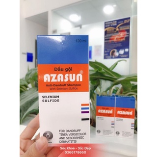 Dầu gội sạch gàu, hết ngứa da đầu azasun shampoo - chai 120ml