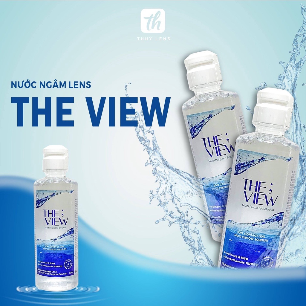 Nước ngâm lens The View chuyên dụng 160-360 ml Thúy Lens