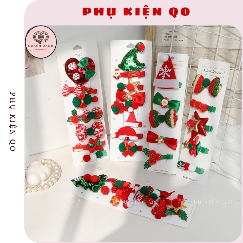 Set 10 kẹp mái Noel dễ thương cho bạn gái - KEP13