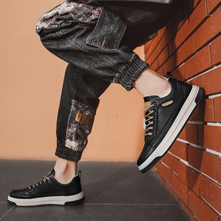 Giày da trơn nam Cota đế bằng, Sneaker nam kiểu dáng basic đi làm, đi học