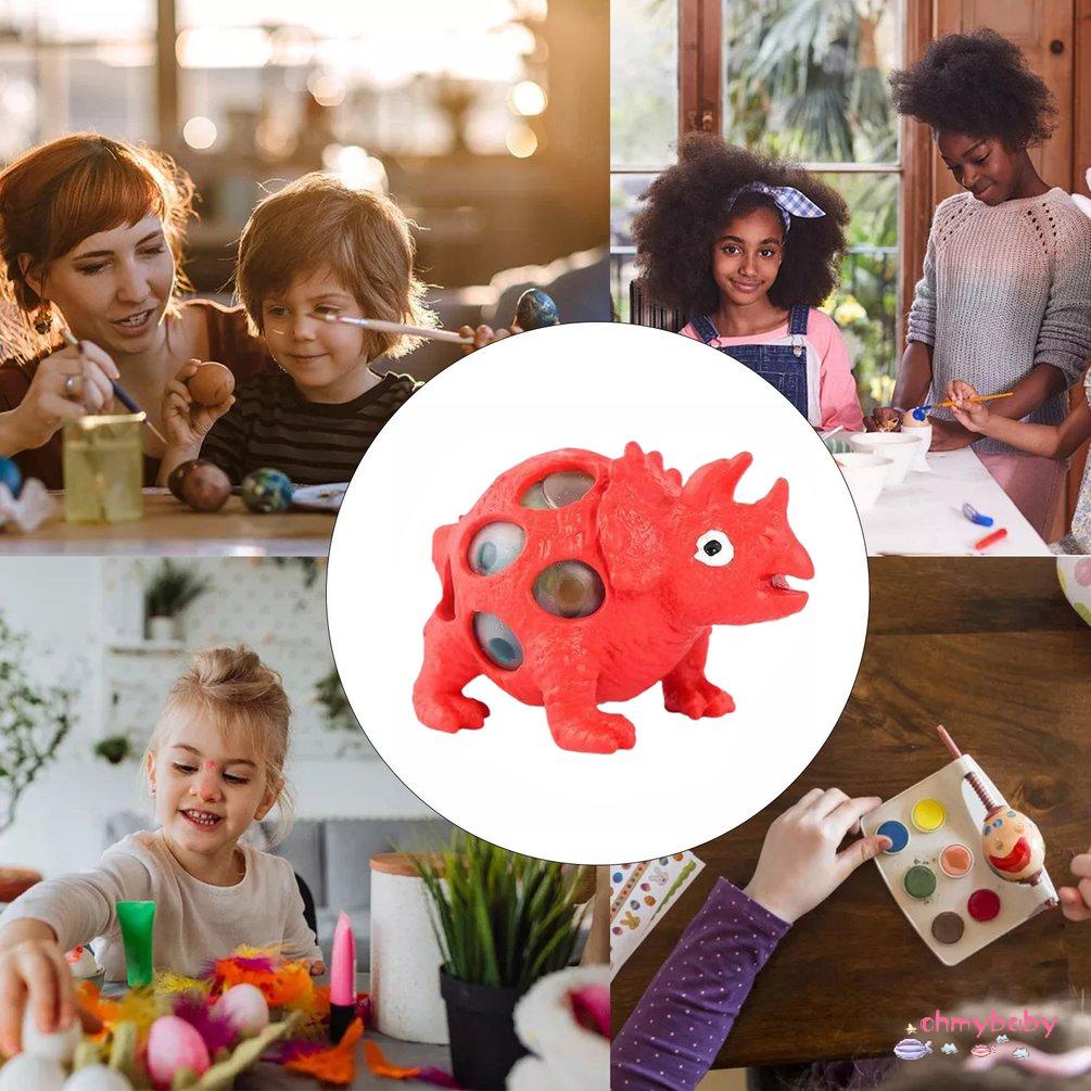 【OMB】 Squeeze Fidget Toy Squishy Toys Color Dinosaur Model Decompression Squeeze Toy