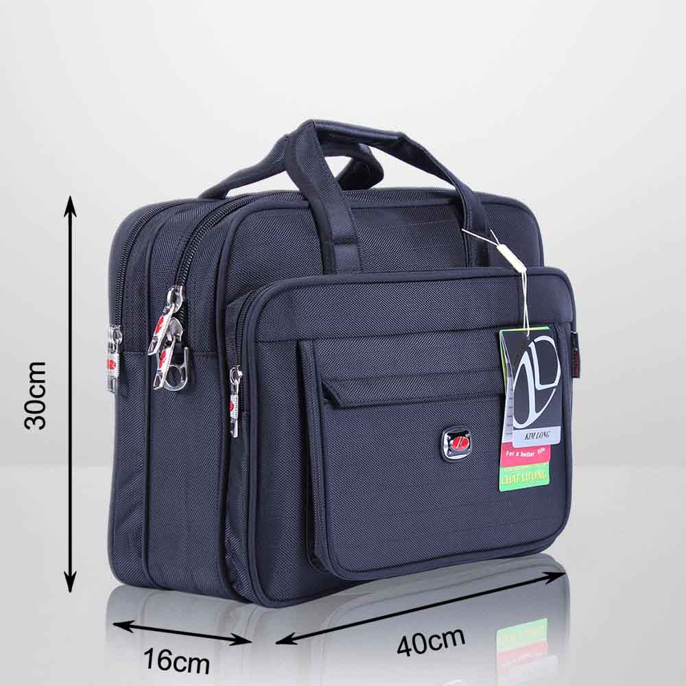 Cặp văn phòng, cặp laptop 14 inch, có quai đeo chéo, nhiều ngăn KL19 đen | BigBuy360 - bigbuy360.vn