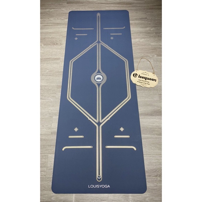 Thảm tập yoga cao su PU cao cấp LOUIS Platinum chống trơn trượt, thấm hút mồ hôi, tặng túi đựng thảm cao cấp