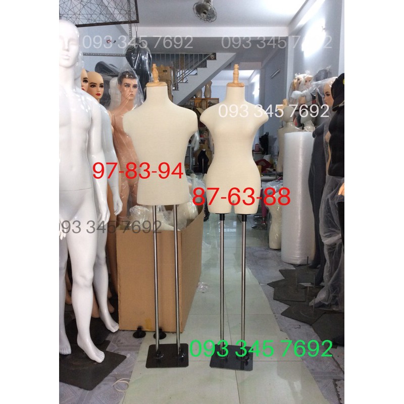 Combo manocanh nam nữ chân sắt (size M)