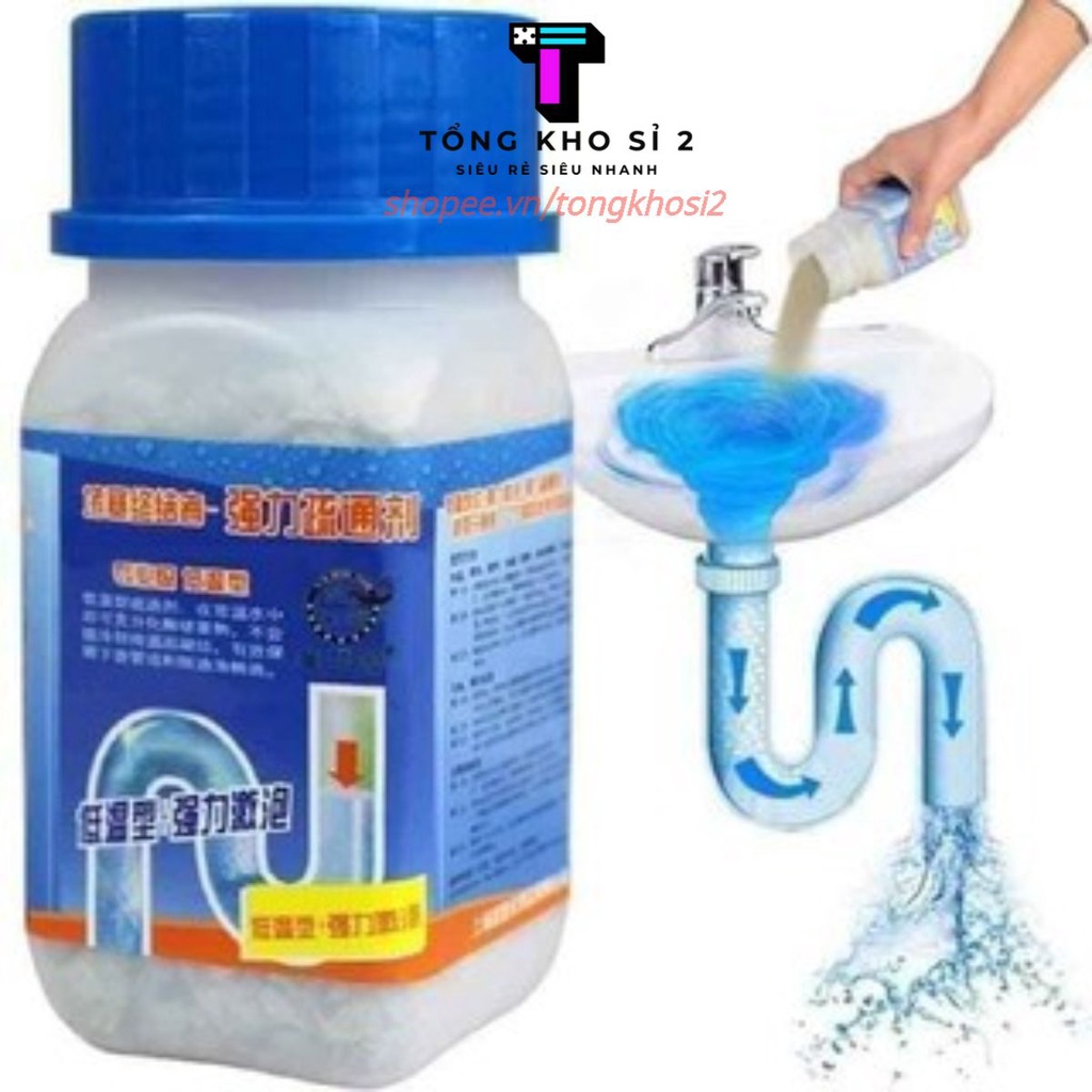 PVN13469 Chai bột làm sạch, khử trùng thông tắc cống T2