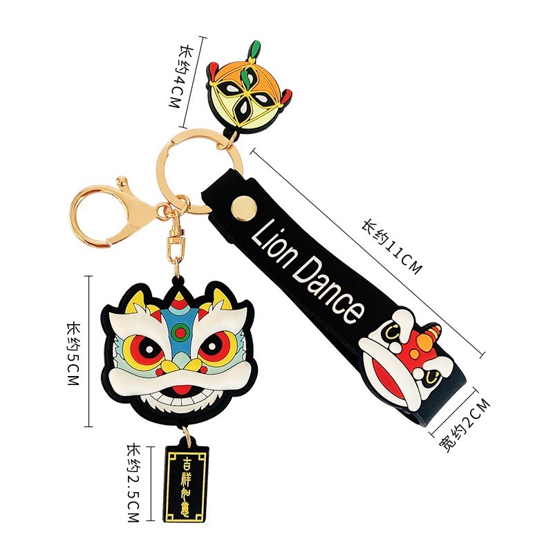 Móc khoá đầu lân may mắn hot trend 2021