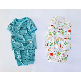 Bộ xuất dư cotton cho bé trai, bé gái (bảng màu bé trai) SN33