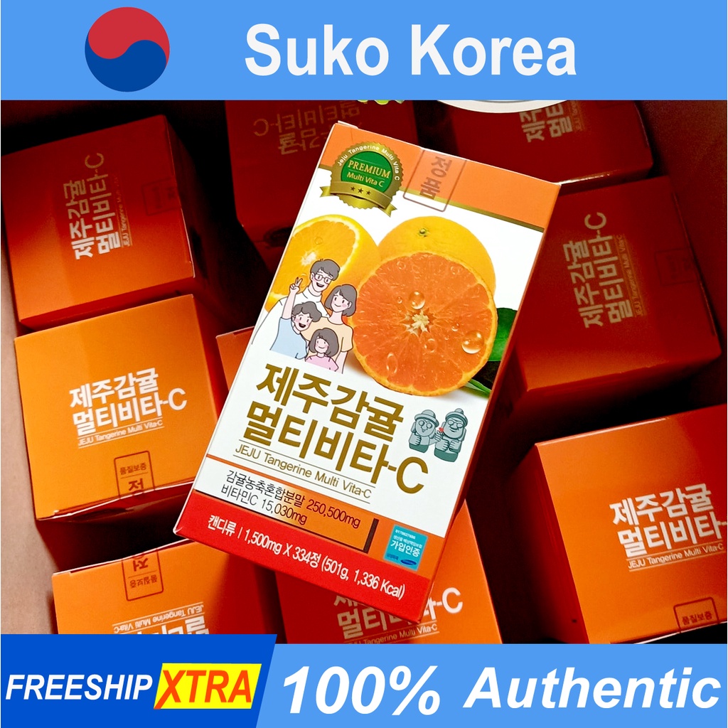 Viên ngậm vitamin c hàn quốc Jeju Tangerine Premium mẫu 334 viên hàm lượng cao - shop mỹ phẩm chính hãng Suko Korea