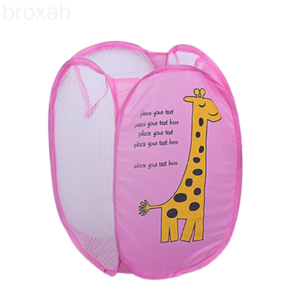 Laundry Basket Sundries Organizer Folding Cartoon Large Capacity Printing Dirty Clothes Bucket Storage Holder broxah