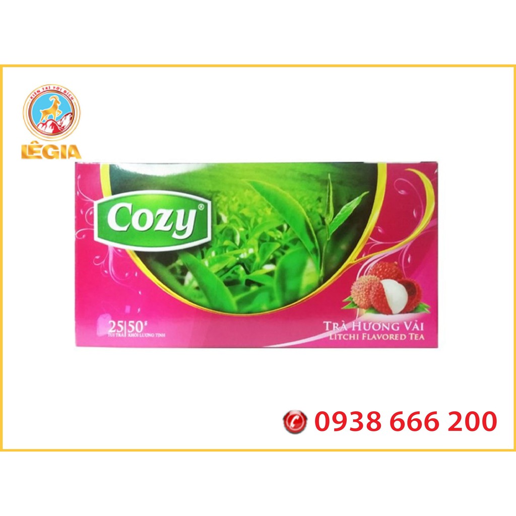 Trà COZY Hương Vải 50G - COZY LYCHEE FLAVORED TEA