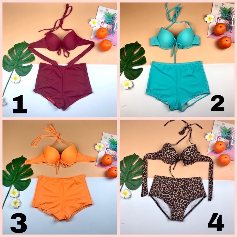 Bikini 2 mảnh ❗️ FREESHIP❗️nâng ngực quần đùi kín đáo nhiều màu