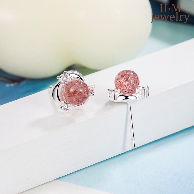 Bông Tai Mạ Bạc 925 Đính Đá Zircon AAA Đơn Giản