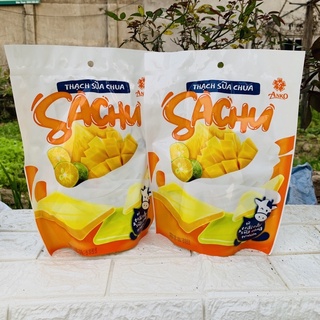 Thạch sữa chua cốt rong biển sachu gói 320g ngon hơn khi ăn lạnh