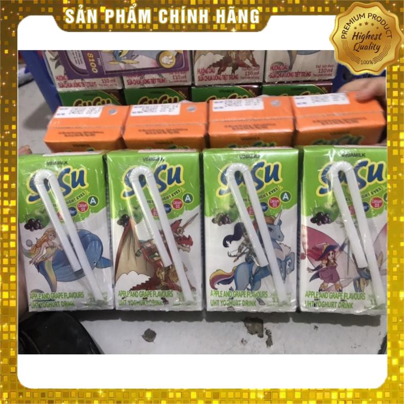 Lốc 4 Hộp Sữa Susu Dâu/Cam IQ 110ml