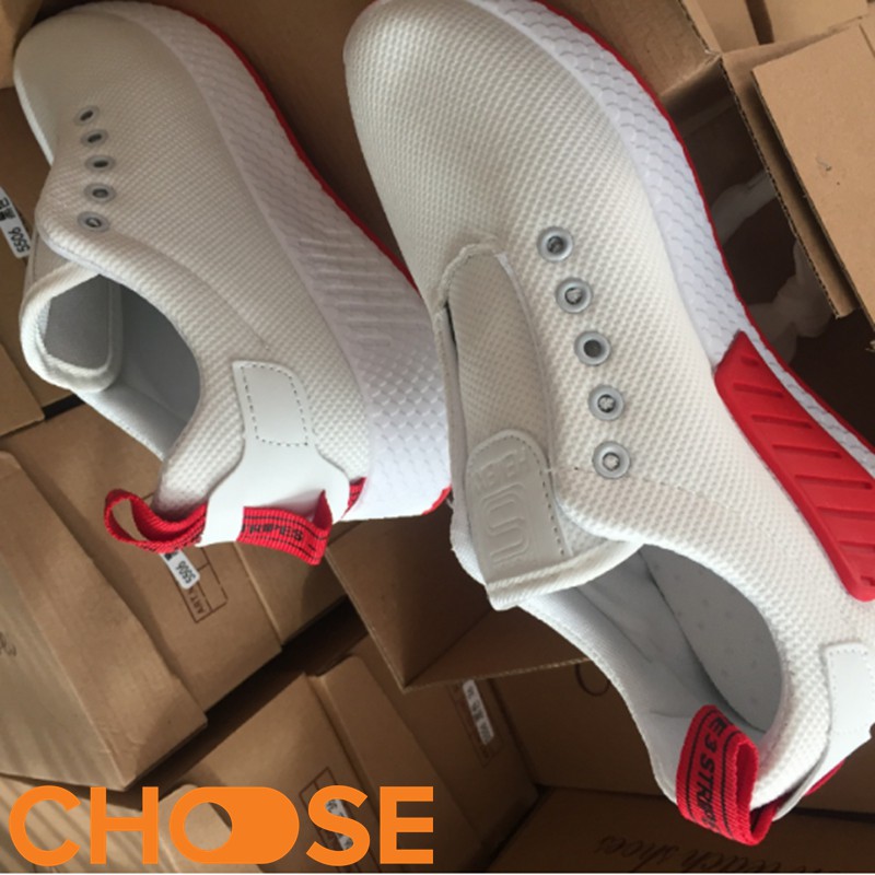 Giày Nữ Choose thể thao màu trắng Vải Sneaker Lười GIÁ RẺ SINH VIÊN