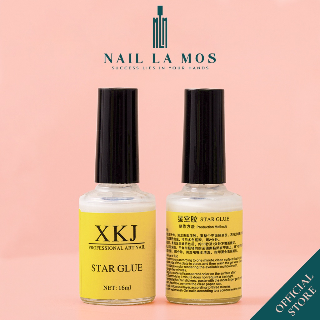 Keo dán foil XKJ chính hãng - keo dán phôi tiện lợi chuyên dụng cho dân làm móng (16ml)