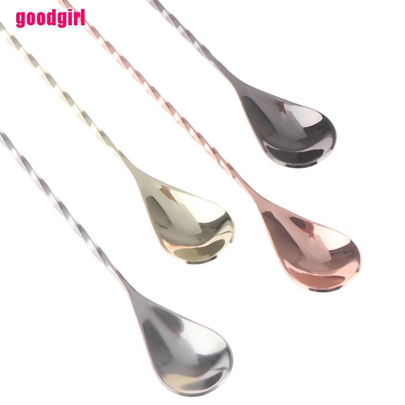 Muỗng Khuấy Cocktail BằngThép Không Gỉ Dạng Xoắn Ốc