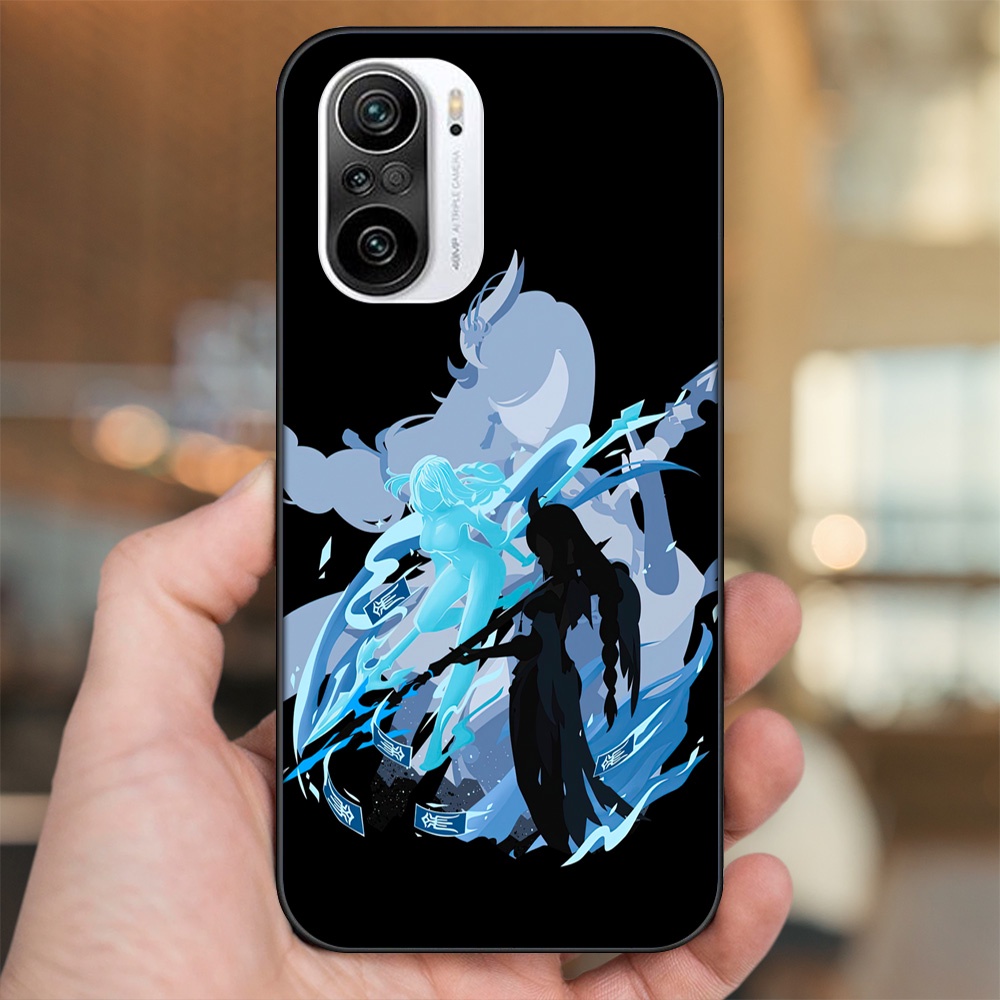 Ốp lưng Xiaomi K40 viền đen in hình Shenhe Genshin Impact