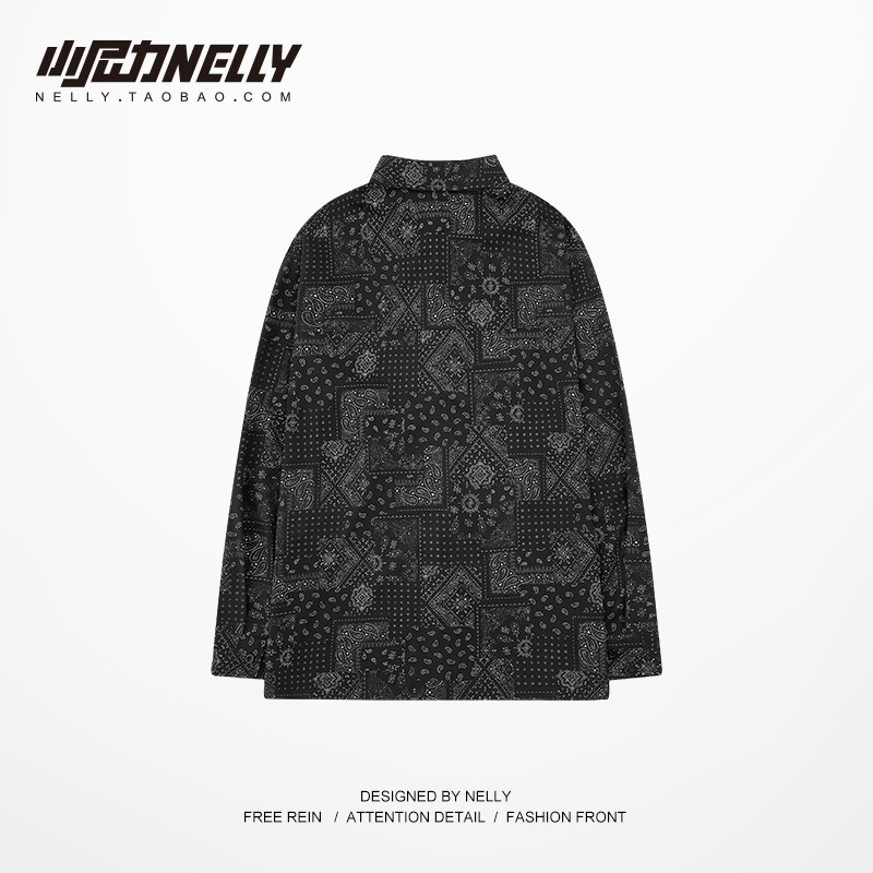 Aó Sơmi dài tay Nelly : Mẫu HỌA TIẾT