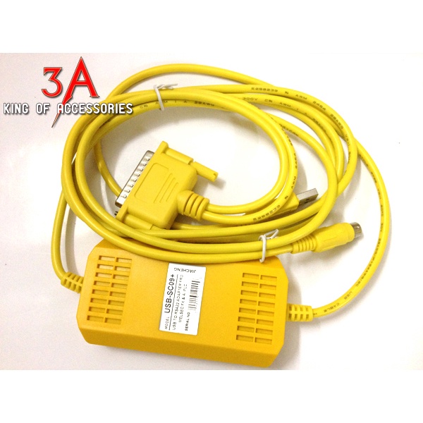 Cáp lập trình PLC USB-SC09+ usb to Rs422 cho Mitsubishi - Hàng Chính Hãng