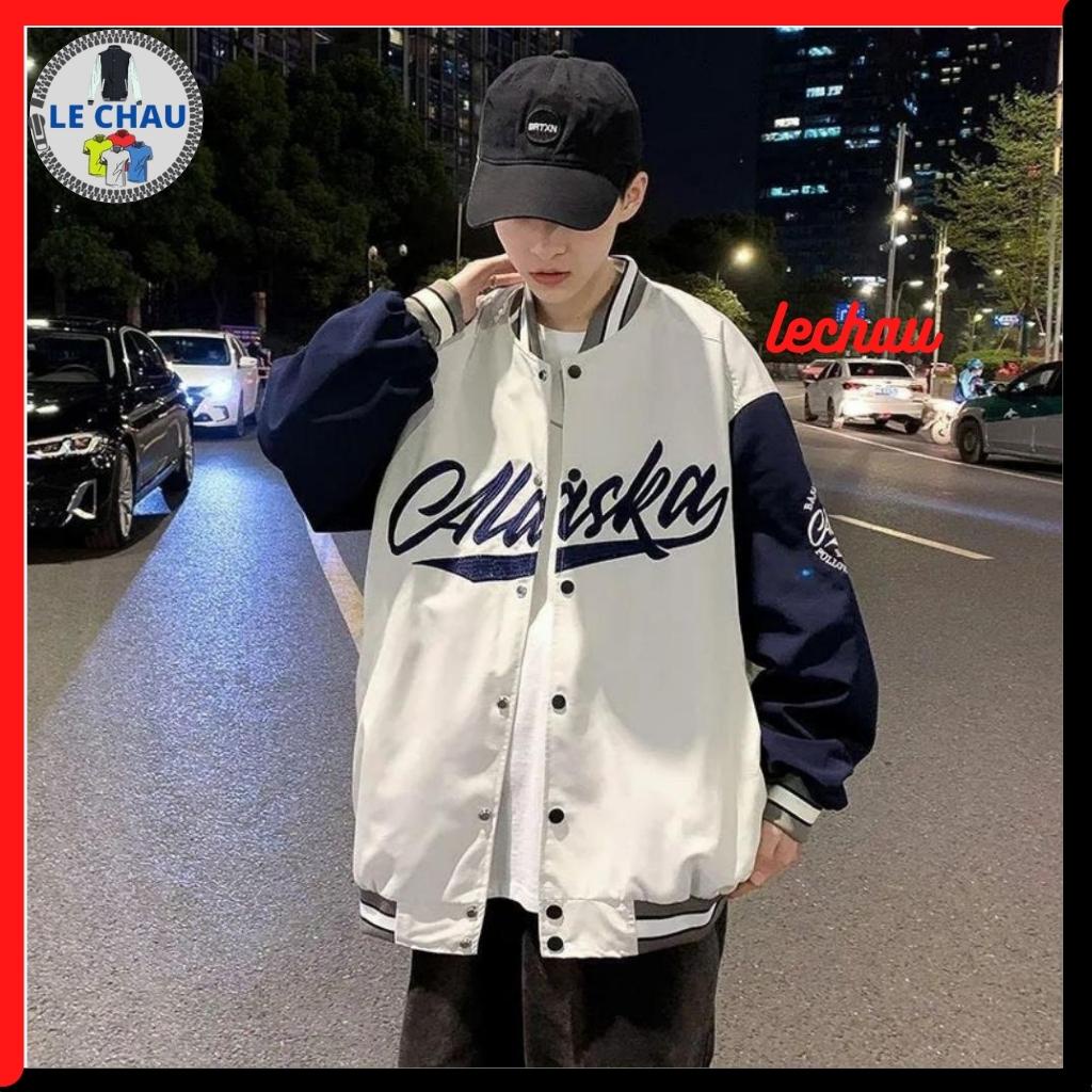 Áo khoác bomber nam nữ form rộng 2 lớp dù nam nữ ulzzang hottrend street style ALASKA AKD33 LECHAU Hàn Quốc rẻ đẹp