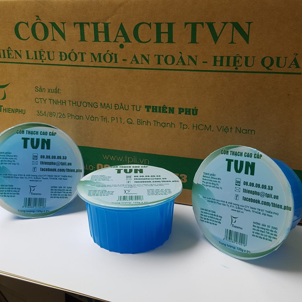 1 THÙNG CỒN THẠCH CAO CẤP TVN 60LY-125G/LY