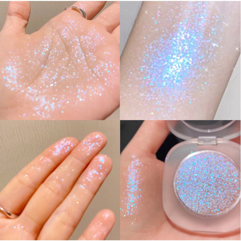 (Hàng Mới Về) Bảng Phấn Bắt Sáng Tạo Khối 4 Màu Lấp Lánh Dành Cho Trang Điểm | BigBuy360 - bigbuy360.vn