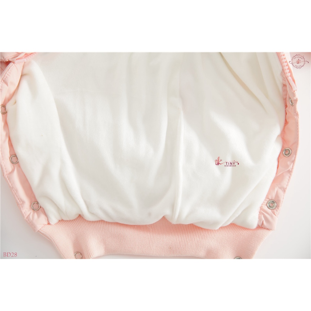 Bộ áo liền quần, bodysuit phao lót lông siêu ấm cho bé từ 5-11kg [BD28]