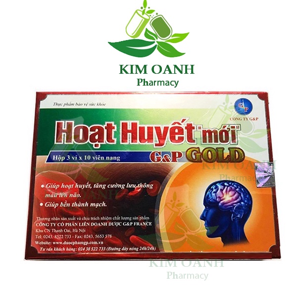 Hoạt huyết mới  - Hoạt huyết dưỡng não, giúp tăng cường tuần hoàn máu lên não
