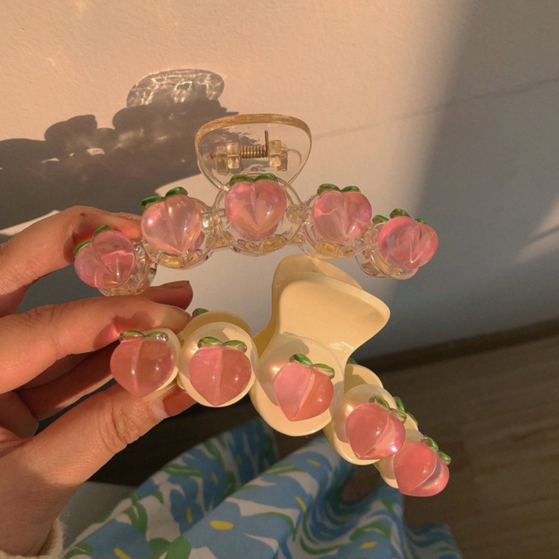 Kẹp Tóc Hình Quả Đào Xinh Xắn Thời Trang Cho Nữ