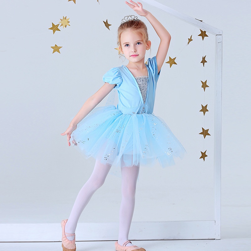 Hobby Đầm Múa Ba Lê Công Chúa Elsa Anna Anna Bạch Tuyết Có Thể Mở Ra Mùa Hè Cho Bé Tập Luyện