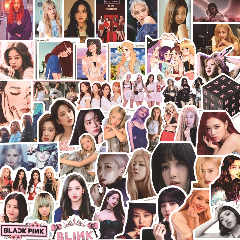 Sticker mini in hình nhóm nhac idol hàn quốc blackpink chống nước cực dễ thương. (Shop gửi ngẫu nhiên - Ramdom) BF05