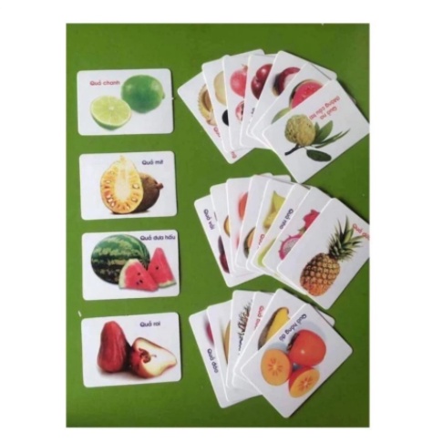 Bộ thẻ học thông minh 16 chủ đề 416 thẻ song ngữ Anh Việt cho bé - flashcard thông minh theo montessori