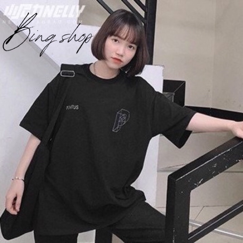 Áo thun tay lỡ Unisex form rộng vải mát có size Bingshop