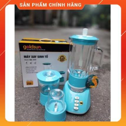 Sale Chào Hè Máy xay sinh tố Goldsun GBL4101 3 cối thủy tinh 1.25L, 0.8L, 0.4L