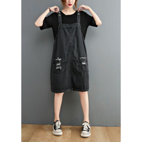 CÓ SẴN MÀU ĐEN SIZE M G90 váy jean yếm big size freesize thoải mái rộng rãi 2s trẻ trung thời trang phong cách