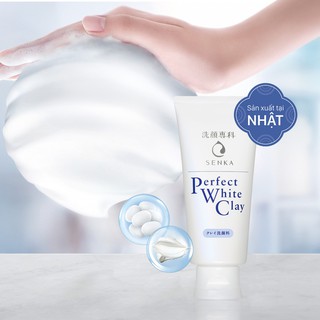 Sữa Rửa Mặt Senka Perfect White Clay 120G