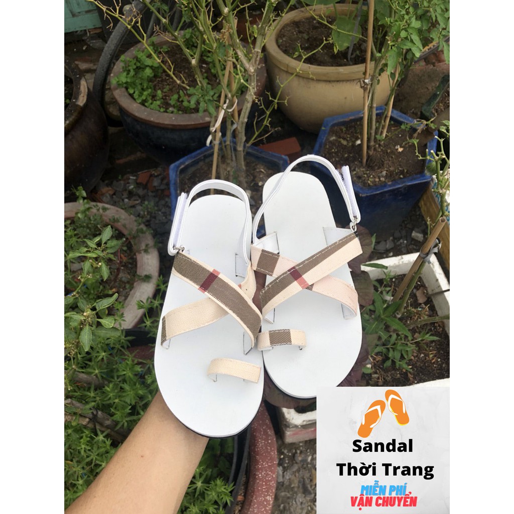 Dép sandal xỏ ngón quai chéo nữ Sandal thời trang Dép nữ giá rẻ